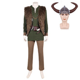 How To Train Your Dragon (2025) Hiccup Green Brown Set Outfits Cosplay Costume